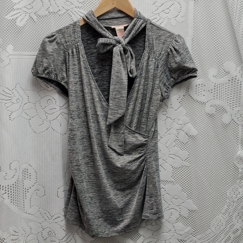 Candies deep v wrap shirt
